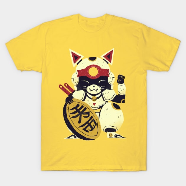 Lucky Pizza Cat T-Shirt by Louisros